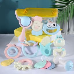 image-Handbell, Teething Stick, Music, Rattle, Tumbler