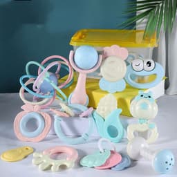 image-Handbell, Teething Stick, Music, Rattle, Tumbler
