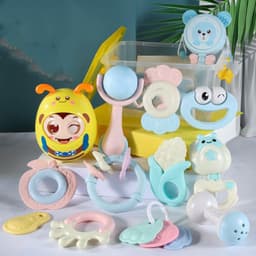 image-Handbell, Teething Stick, Music, Rattle, Tumbler