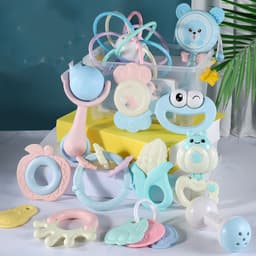 image-Handbell, Teething Stick, Music, Rattle, Tumbler