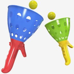 image-Children's Toy Catapult Ball Outdoor Parent-child Double Fun Butt Bouncy Ball Plastic Big Catapult Ball