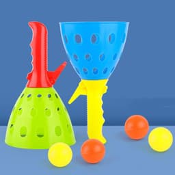 image-Children's Toy Catapult Ball Outdoor Parent-child Double Fun Butt Bouncy Ball Plastic Big Catapult Ball