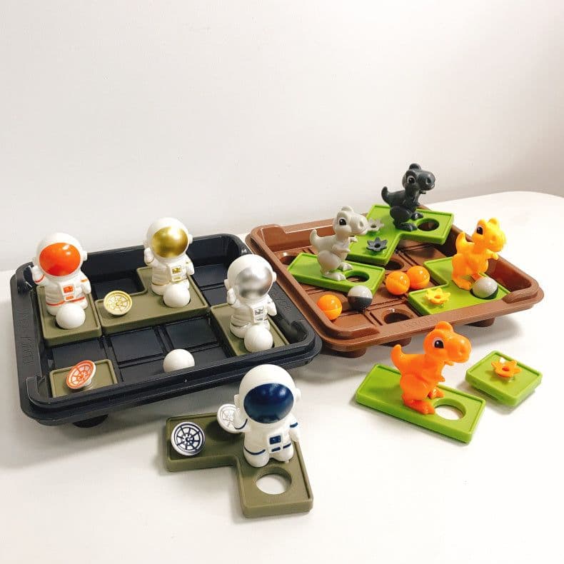 image-Children's Board Game Dinosaur Board Astronaut Space Trek Clearance Parent-child Interactive Game