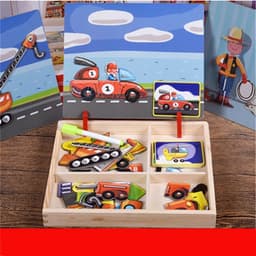 image-Recommend Children's Early Education Puzzle Magnet Book Intellectual Toys