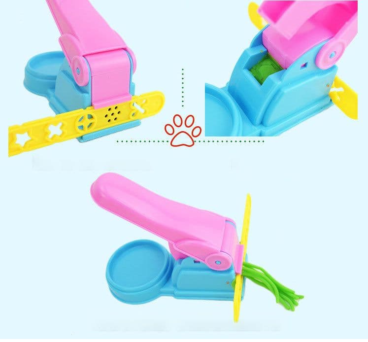 image-7-piece Set Of 3D Color Clay Clay Tool Plasticine Noodle Machine