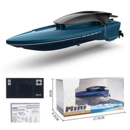 image-Remote Control Boat With Light Sailing Model Water Toys For Children