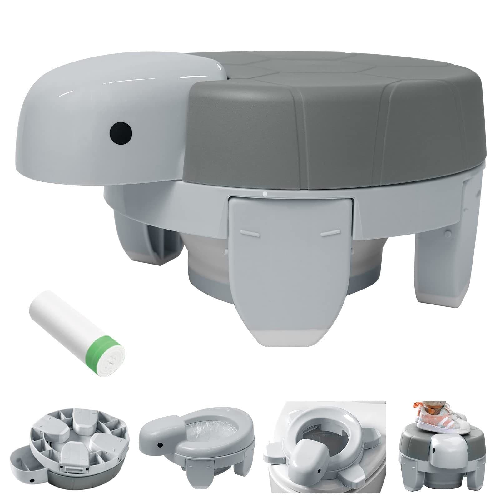 image-Children's Training Toilet Baby Urinal Portable Folding Travel Outing Baby Travel Potty