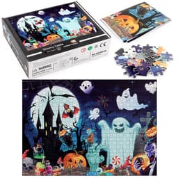 image-Adult Jigsaw Puzzle 1000 Pieces Halloween Shadowy Castle
