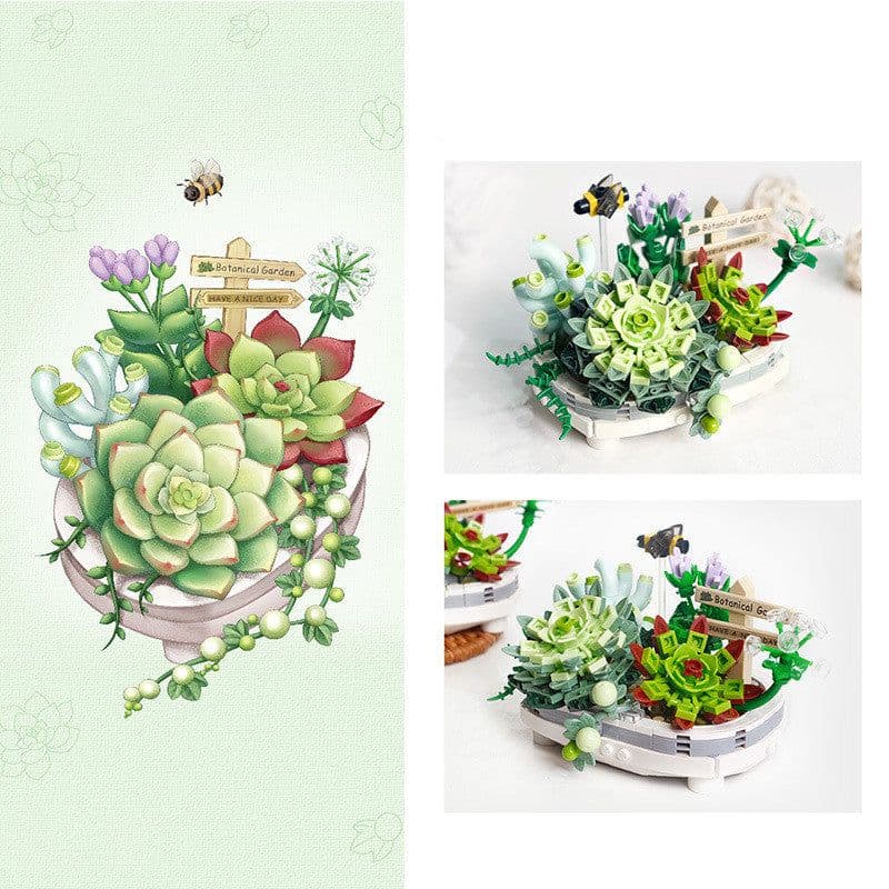 image-Girls Gifts Home Furnishings Assembling Bouquet Toys