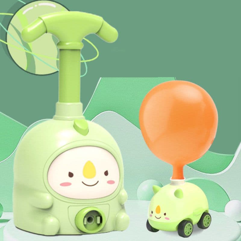 image-NEW Power Balloon Launch Tower Toy Puzzle Fun Education Inertia Air Power Balloon Car Science Experiment Toy for Children Gift