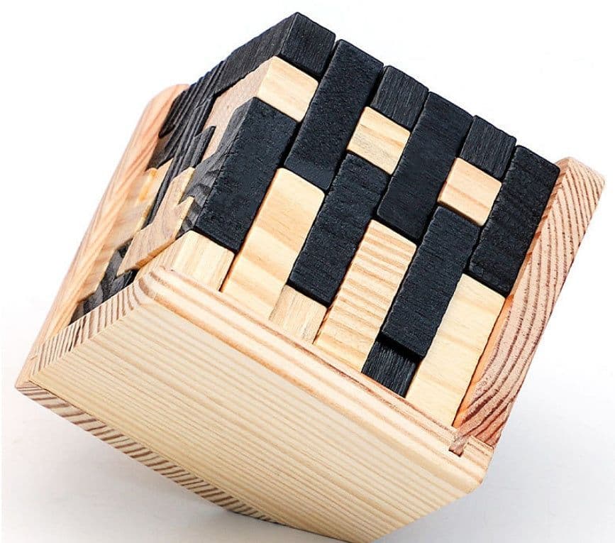image-Hot Selling Wooden Puzzle Kongming Lock Luban Lock Toys