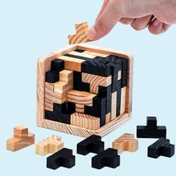 image-Hot Selling Wooden Puzzle Kongming Lock Luban Lock Toys