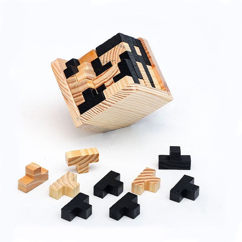 image-Hot Selling Wooden Puzzle Kongming Lock Luban Lock Toys