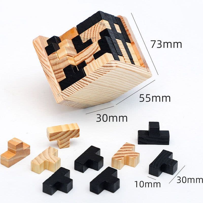 image-Hot Selling Wooden Puzzle Kongming Lock Luban Lock Toys