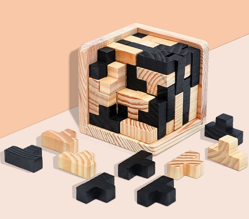 image-Hot Selling Wooden Puzzle Kongming Lock Luban Lock Toys