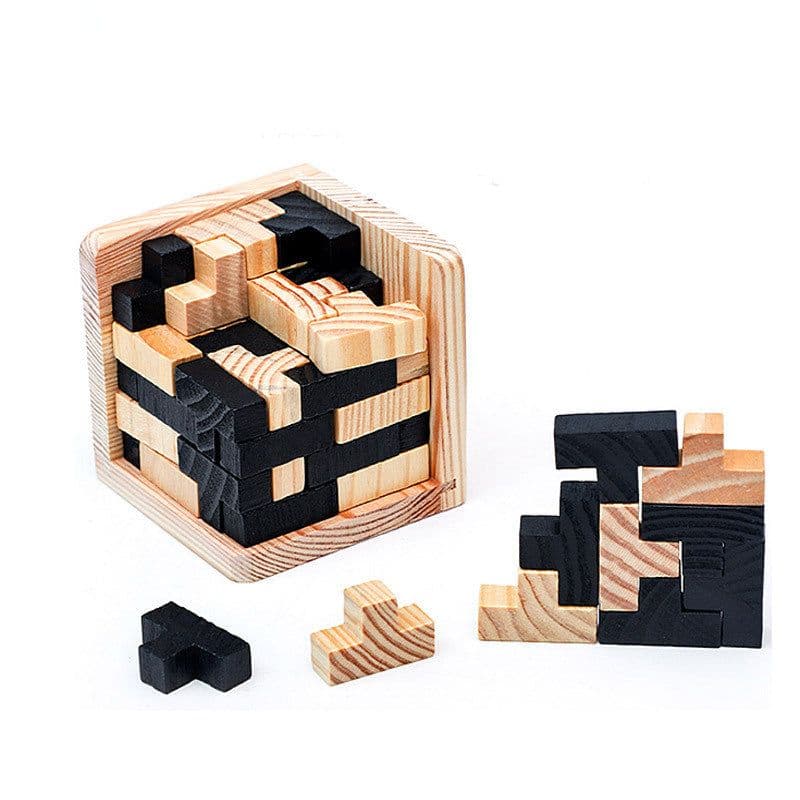 image-Hot Selling Wooden Puzzle Kongming Lock Luban Lock Toys