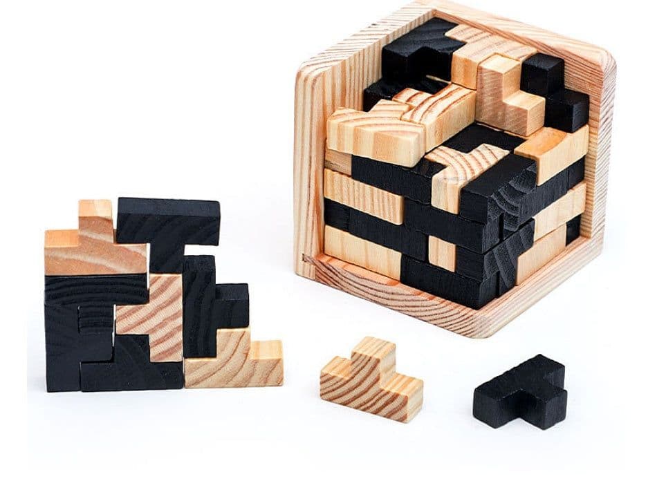 image-Hot Selling Wooden Puzzle Kongming Lock Luban Lock Toys