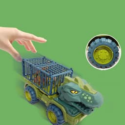image-Children's Toy Car Dinosaur Engineering Vehicle Digging Transport Truck