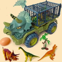 image-Children's Toy Car Dinosaur Engineering Vehicle Digging Transport Truck