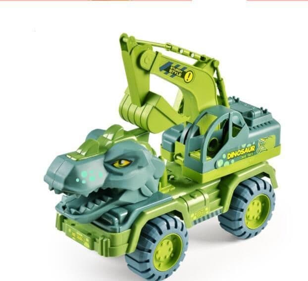 image-Children's Toy Car Dinosaur Engineering Vehicle Digging Transport Truck