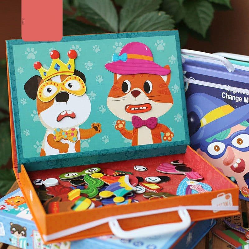 image-Wooden Magnetic Jigsaw Puzzles For Childrens Early Education And Intellectual Development