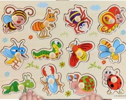 image-Early Childhood Education Puzzle Animal Alphabet Cognition Wooden Toys