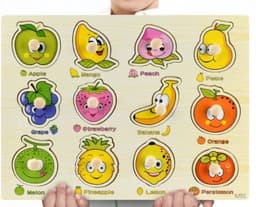 image-Early Childhood Education Puzzle Animal Alphabet Cognition Wooden Toys