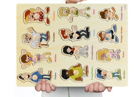 image-Early Childhood Education Puzzle Animal Alphabet Cognition Wooden Toys