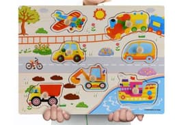 image-Early Childhood Education Puzzle Animal Alphabet Cognition Wooden Toys