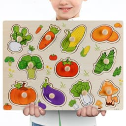 image-Early Childhood Education Puzzle Animal Alphabet Cognition Wooden Toys
