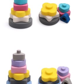 image-Baby Jenga Duo Dui Le Bite Puzzle Building Block Toys