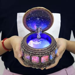 image-Twelve Constellation Resin Music Box Music Box Crafts Creative Birthday Gift