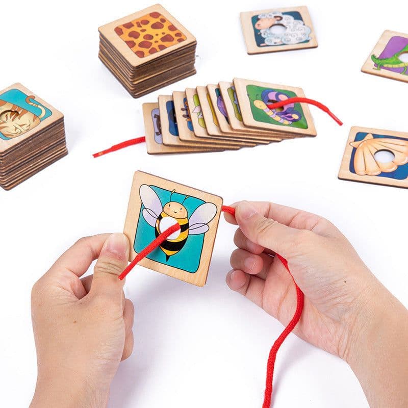 image-Toddlers Find The Shadow To Match The Puzzle Board Card Image And Shape Corresponding