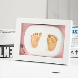 image-Baby Hand And Foot Print Mud Lanugo Souvenir Photo Frame