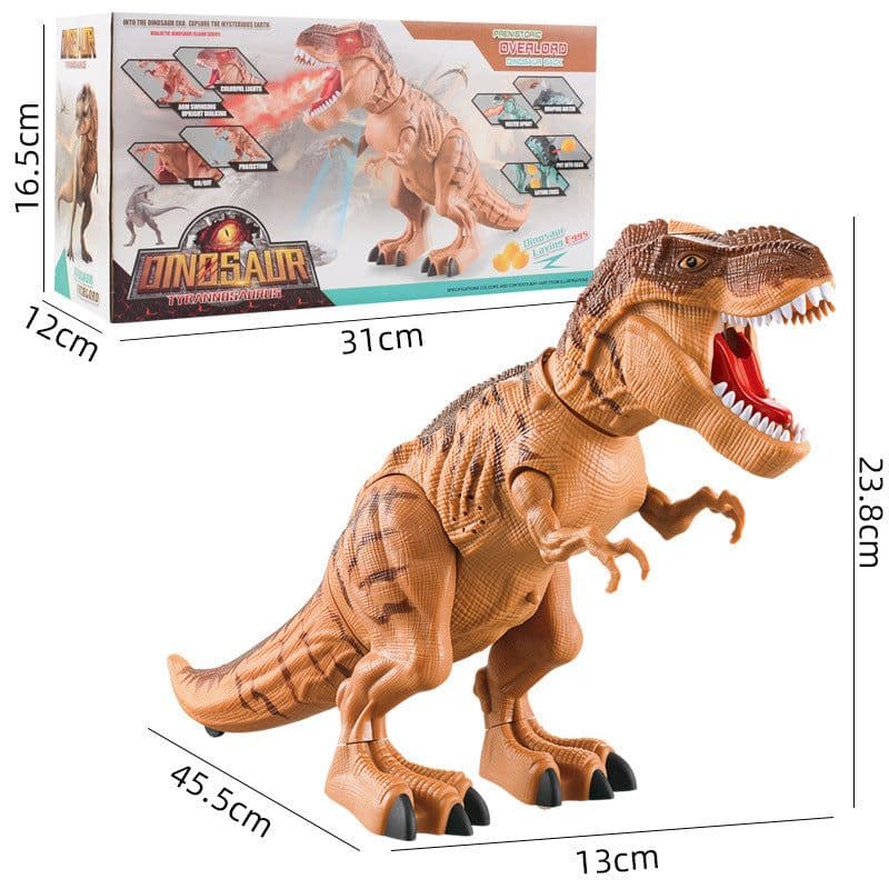 image-Children's Electric Spray Egg Laying Dinosaur Toy With Light And Sound Effect