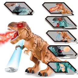 image-Children's Electric Spray Egg Laying Dinosaur Toy With Light And Sound Effect