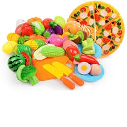 image-Vegetables And Fruits Children Kitchen Toy Set