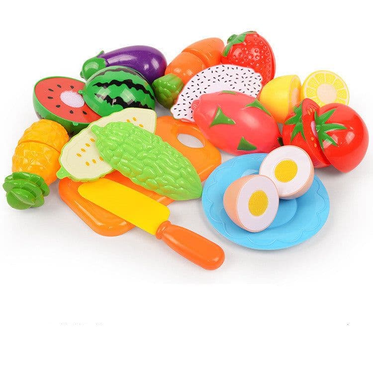 image-Vegetables And Fruits Children Kitchen Toy Set