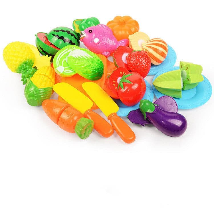 image-Vegetables And Fruits Children Kitchen Toy Set