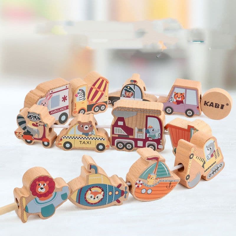 image-Large Wooden Vehicles For Early Education Of Young Children