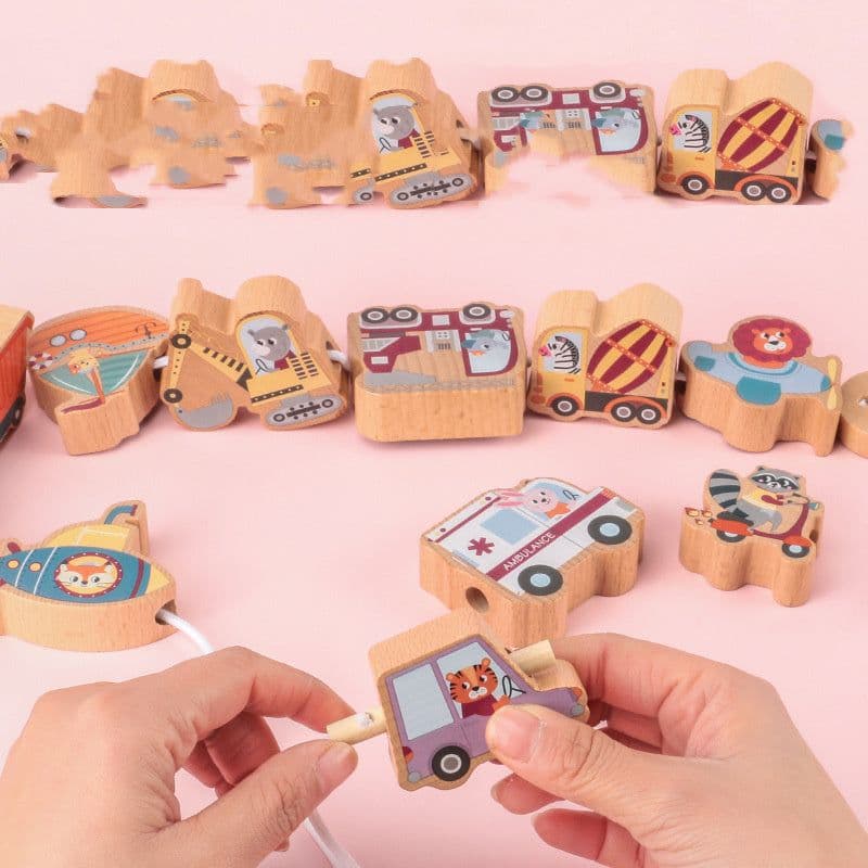 image-Large Wooden Vehicles For Early Education Of Young Children