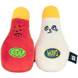 image-A Small Bottle Of Mayonnaise And Ketchup To Accompany The Sleeping Dog With A Sound Toy