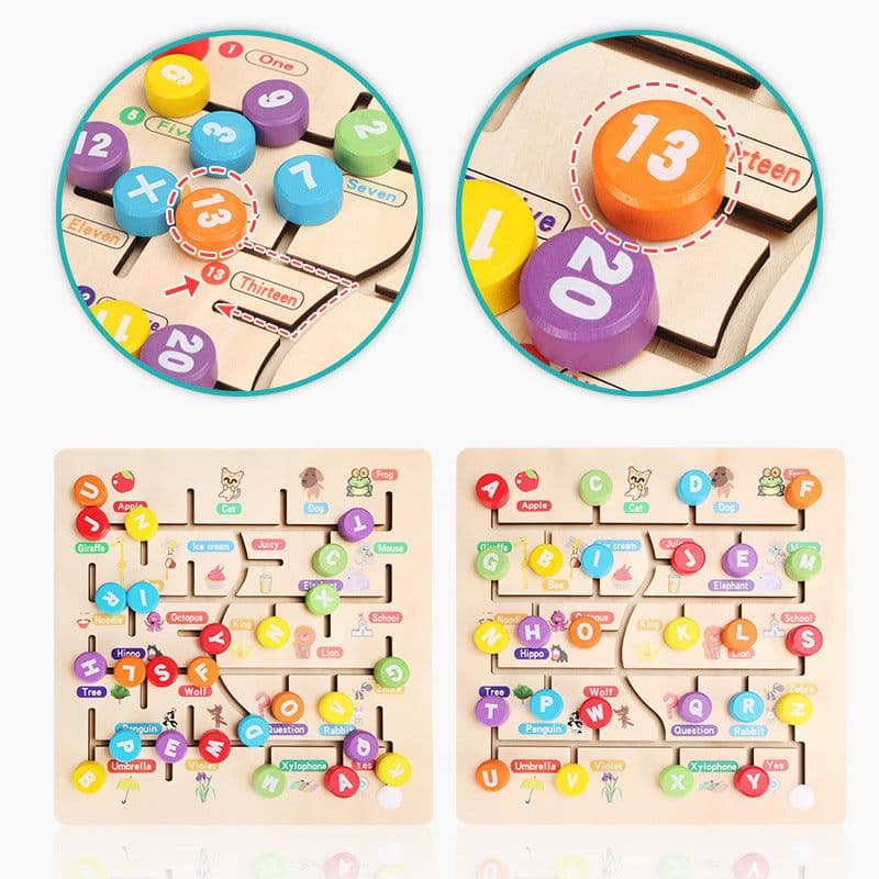 image-Cognitive Maze To Find A Place Educational Toy
