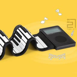 image-E Piano Flexible 88-key Digital Roll Up Hand Roll-Up Cheap Kids Electronic 88 Keys Touches Keyboard Musical Instrument For Child