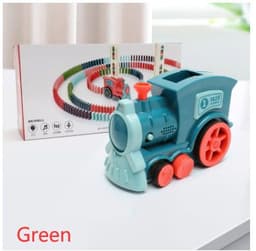 image-Domino Train Toys Baby Toys Car Puzzle Automatic Release Licensing Electric Building Blocks Train Toy