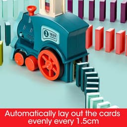 image-Domino Train Toys Baby Toys Car Puzzle Automatic Release Licensing Electric Building Blocks Train Toy