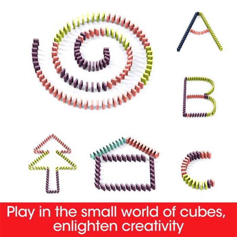 image-Domino Train Toys Baby Toys Car Puzzle Automatic Release Licensing Electric Building Blocks Train Toy