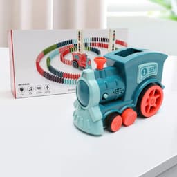image-Domino Train Toys Baby Toys Car Puzzle Automatic Release Licensing Electric Building Blocks Train Toy