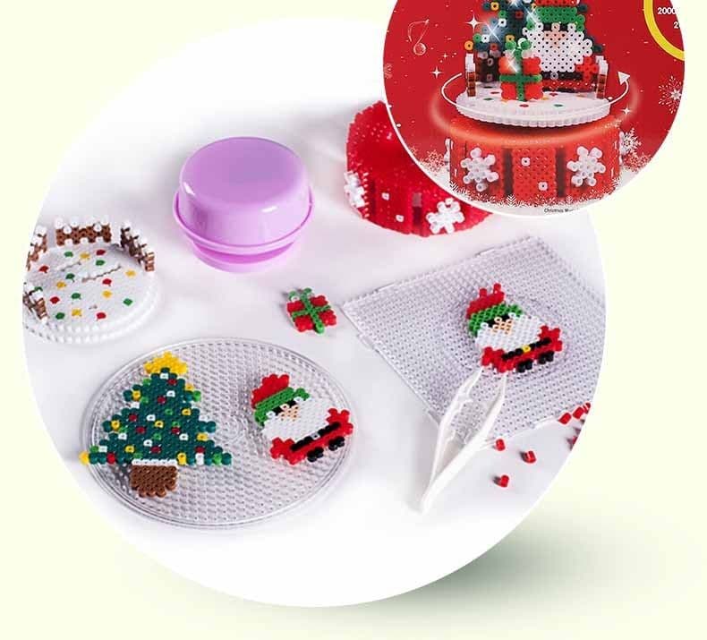 image-Educational Toy With Christmas Tree Shape Safe Non-Toxic DIY Jigsaw Puzzle Toy For Training Imagination And Creativity Kids Gift