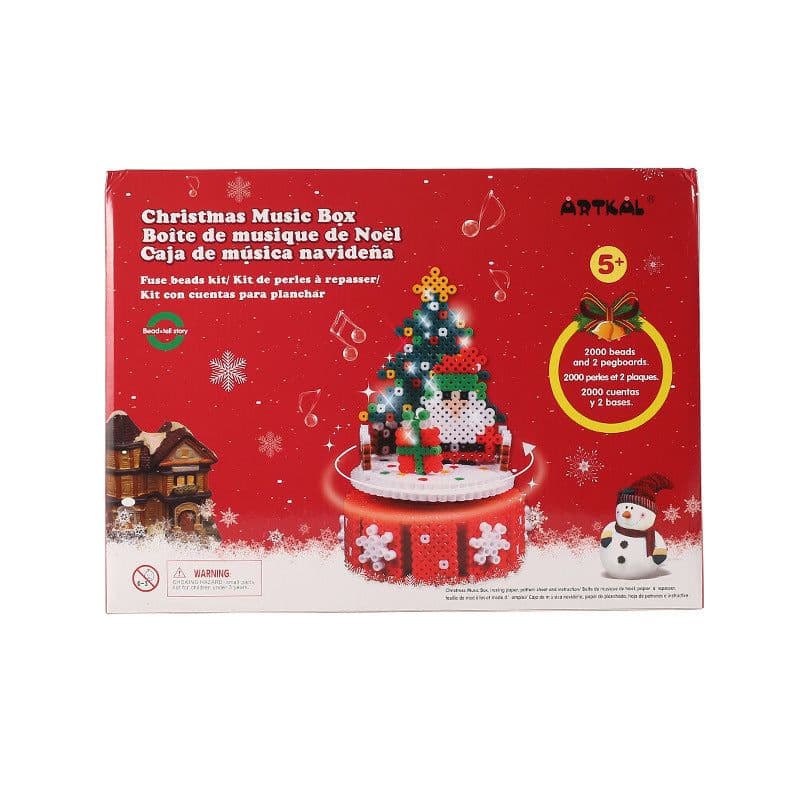 image-Educational Toy With Christmas Tree Shape Safe Non-Toxic DIY Jigsaw Puzzle Toy For Training Imagination And Creativity Kids Gift